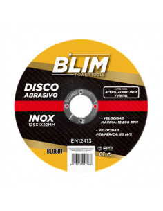 DISCO ABRASIVO INOX 125X1X22MM BLIM