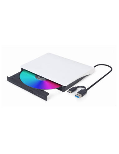 Gembird DVD-USB-031-BW unidad de disco óptico DVD±RW Negro