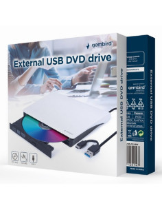 Gembird DVD-USB-031-BW unidad de disco óptico DVD±RW Negro 2