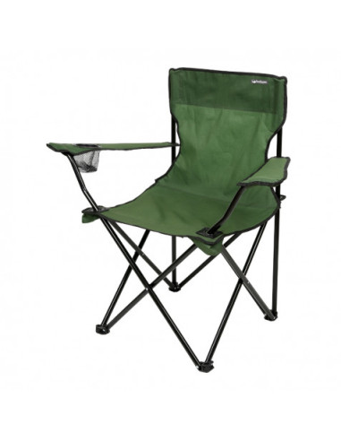 SILLA PLEGABLE DE CAMPING CON POSAVASOS VERDE SUNGARDEN