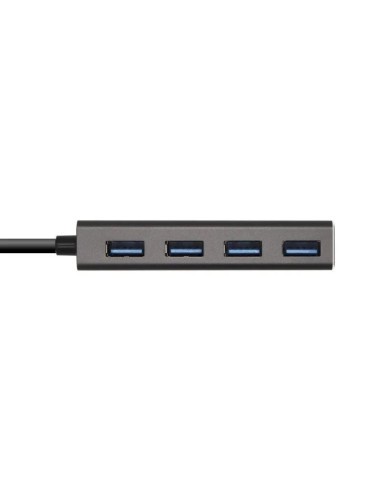 HUB USB-C 3.1 AISENS 4 PUERTOS USB-A 3.0 15CM GREY