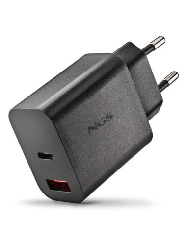 CARGADOR DE PARED NGS ERA GAN USB-C/USB-A 30W BLACK