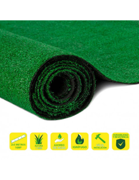 CESPED ARTIFICIAL 2X5 METROS 7MM SERIE ECOVERDE SUNGARDEN