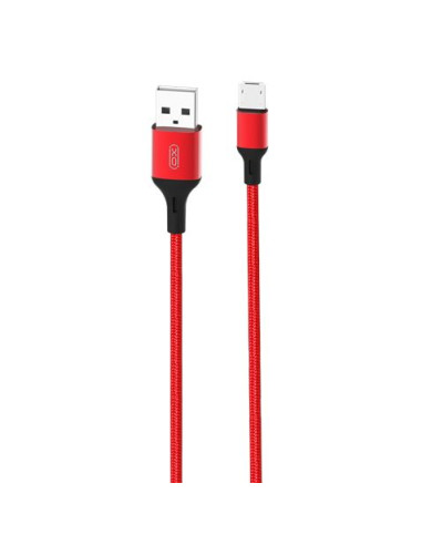 CABLE NB143 CORDON USB - MICRO USB | 2.4A | 1 MTR | ROJO XO
