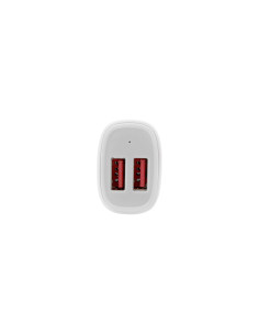 StarTech.com USB2PCARWHS cargador de coche USB 2.0 24w 2.4a blanco 2
