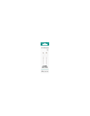 Vivanco longLife cable lightning macho a usb tipo-c macho 1.5 m blanco