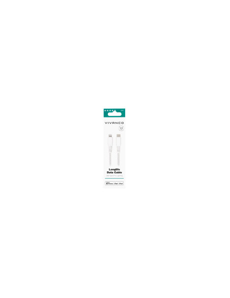 Vivanco longLife cable lightning macho a usb tipo-c macho 1.5 m blanco