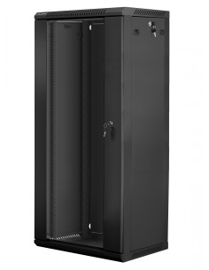 Lanberg WF01-6427-10B armario rack 27U Bastidor de pared Negro