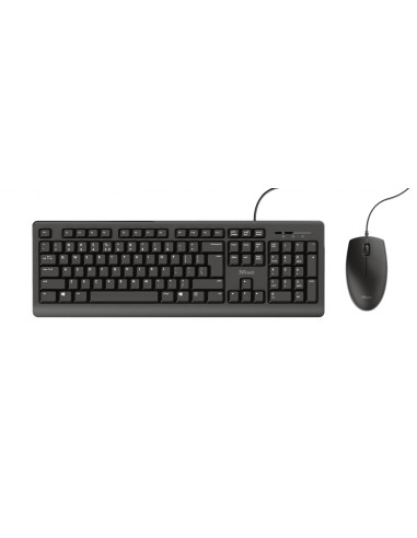 Trust Primo teclado Ratón incluido USB QWERTY Español Negro