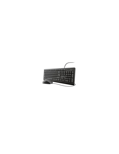 Trust Primo teclado Ratón incluido USB QWERTY Español Negro