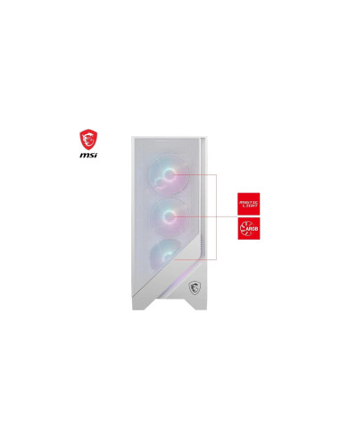 MSI MAG FORGE 320R AIRFLOW Micro Torre Blanco