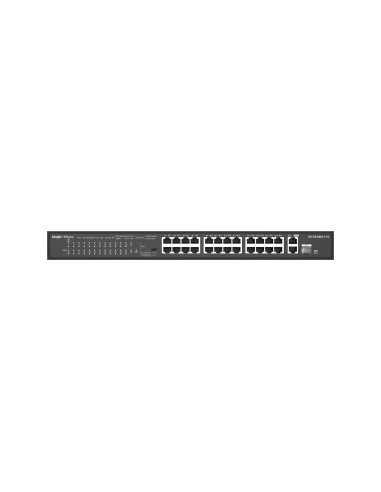 Ruijie Networks RG-ES126S-LP V2 switch No administrado Fast Ethernet (10/100) Energía sobre Ethernet (PoE) Negro