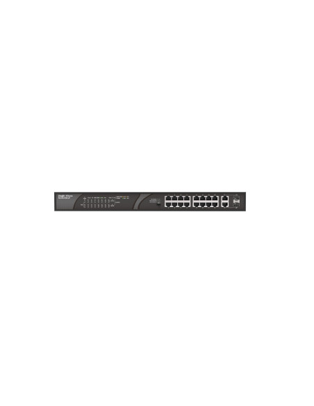 Ruijie Networks RG-ES118S-LP switch No administrado Fast Ethernet (10/100) Energía sobre Ethernet (PoE) Negro