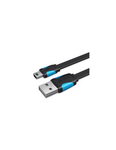 Vention Cable USB 2.0 VAS-A14-B050/ Mini USB Macho - USB Macho/ 50cm/ Azul y Negro