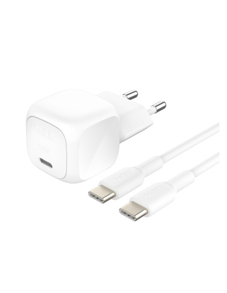 Belkin WCA009KQ1MWH-B6 cargador de dispositivo móvil Universal Blanco Corriente alterna Carga rápida Interior