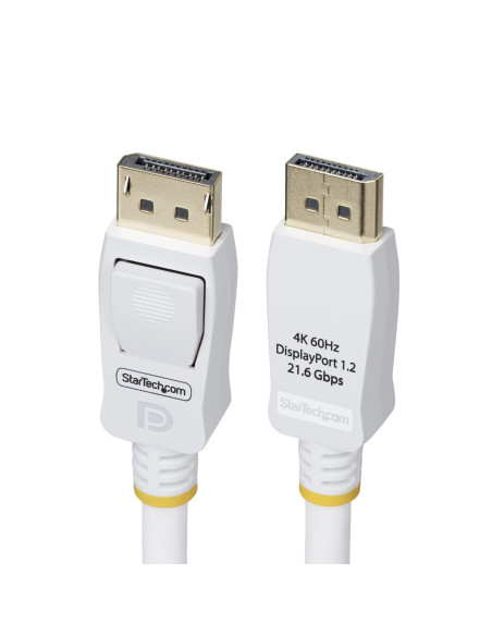StarTech.com Cable DisplayPort 1.2 Certificado VESA Blanco de 1,8m -