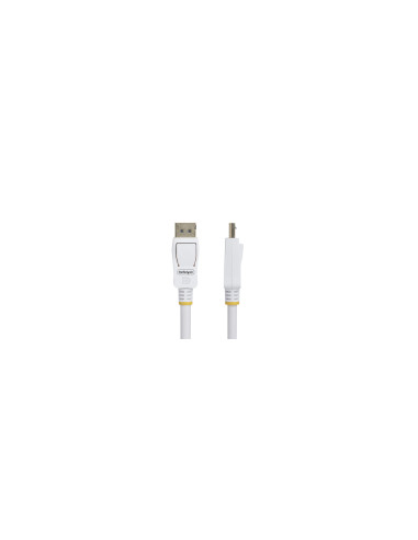 StarTech.com Cable DisplayPort 1.2 Certificado VESA Blanco de 1,8m -