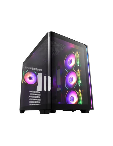 FSP M580-BA Carcasa Midi Tower mITX, mATX Negro ARGB