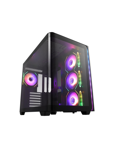 FSP M580-BA Carcasa Midi Tower mITX, mATX Negro ARGB