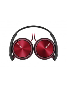 AURICULAR DIADEMA PLEGABLE CON MICRÓFONO ROJO SONY 2