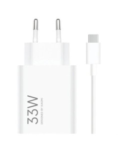 CARGADOR DE PARED XIAOMI 33W CABLE USB-A + USB-C