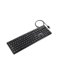 TooQ Teclado silencioso USB, 105 teclas, Negro