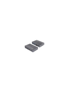 TooQ Caja externa para SSD M.2 NVMe/SATA + HUB USB-C 3.2 Gen2 con 2x 2
