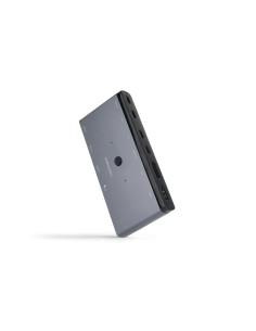 Nanocable Switch Conmutador KVM 2x USB-C a 3xUSB-A+2xPD+HDMI+DP+Audio