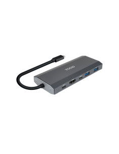 TooQ Caja externa para SSD M.2 NGFF/NVMe + HUB USB 3.2 Gen2 con