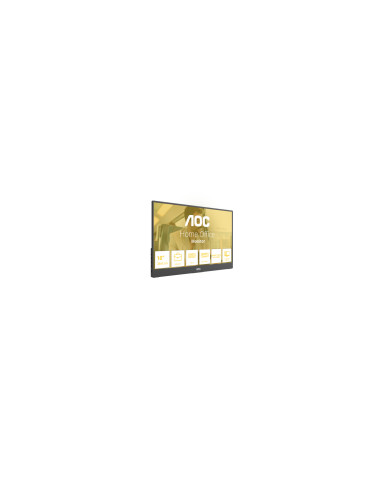 AOC 16T20E2 monitor o TV portátil Monitor portátil Negro 39,6 cm