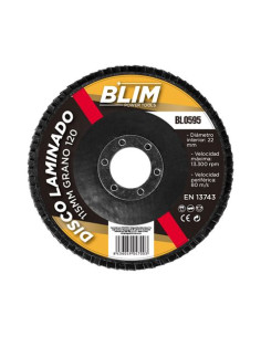DISCO LAMINADO 115MM GRANO 120 BLIM