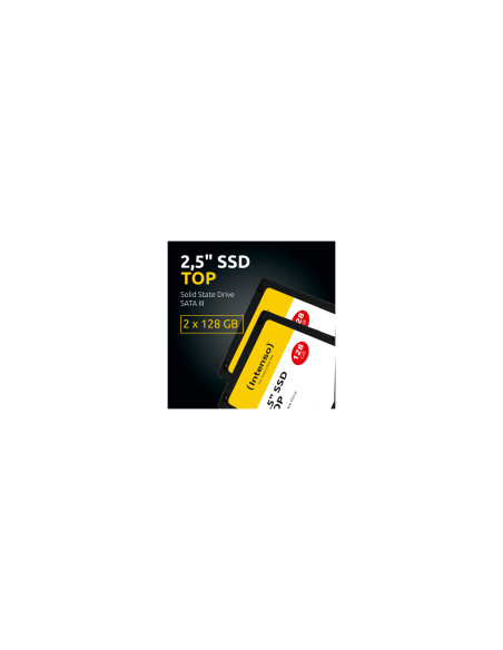 Intenso SSD de 2,5" SATA III Top Doble Pack, SSD interna, 2x 128 GB, negro
