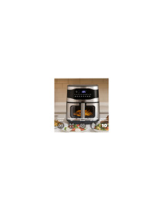 Grunkel MAXYSTEELFRYER freidora Sencillo 9 L Independiente 2200 W Freidora de aire caliente Negro, Acero inoxidable 2