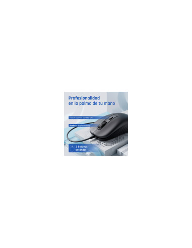 iggual OFFICE-ESSENTIAL-4D 2400DPI ratón Oficina Ambidextro USB tipo