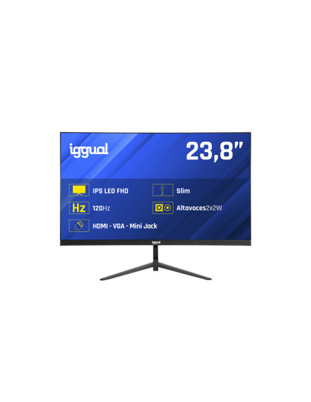 iggual Monitor 24" 1ms FHD 120Hz VGA HDMI DP MM