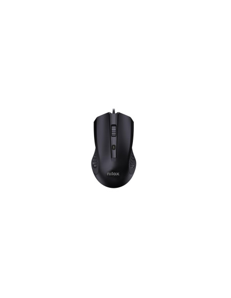Nilox MOUSB1013 ratón Oficina USB tipo A Óptico 2400 DPI