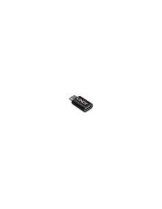 Lindy 71265 cambiador de género para cable USB Type C Negro 2