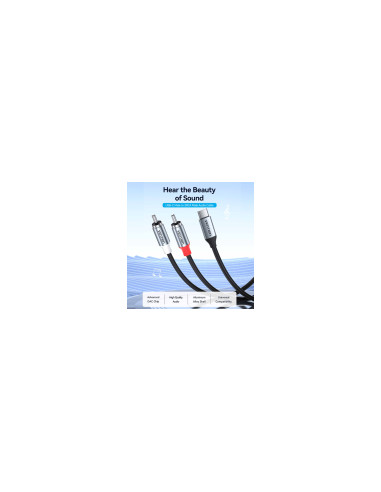 Vention BIKHF cable de audio Gris