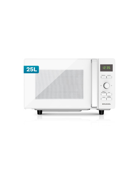Grunkel MWD-25FLAT microondas Blanco Solo microondas Encimera 25 L 800 W
