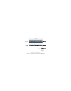 Vention TGVHB hub de interfaz USB Tipo C 5000 Mbit/s Gris 2