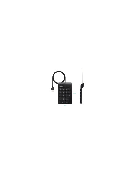 TooQ Teclado numérico USB, 19 teclas, Negro