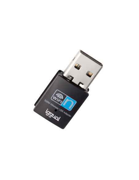 iggual Adaptador USB Wifi 300 Mbps mono 2.4GHz