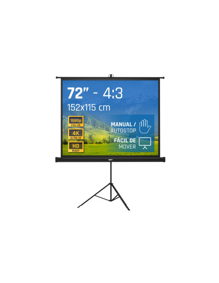 iggual Pantalla 72" 152x115 cm con trípode+bolsa
