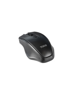 TooQ Ratón inalámbrico, 1600 DPI, 4 botones, Negro