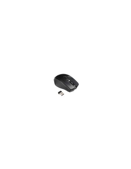 TooQ Ratón inalámbrico, 1600 DPI, 4 botones, Negro