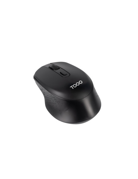 TooQ Ratón inalámbrico, 1600 DPI, 4 Botones, Negro