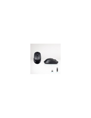 TooQ Ratón inalámbrico, 1600 DPI, 4 Botones, Negro