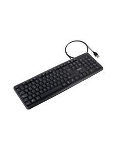 TooQ Teclado USB, 104 teclas, Negro