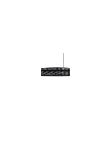 TooQ Teclado USB, 104 teclas, Negro