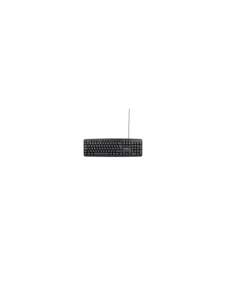 TooQ Teclado USB, 104 teclas, Negro
